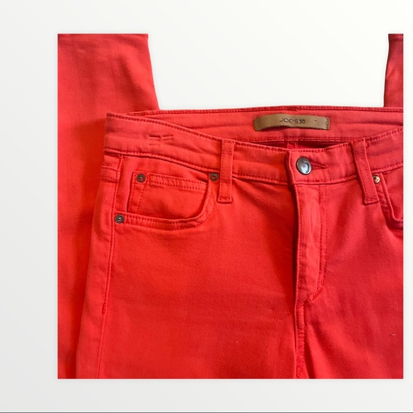 Joe's neon orange midrise skinny jean size 26 - Picture 2 of 8